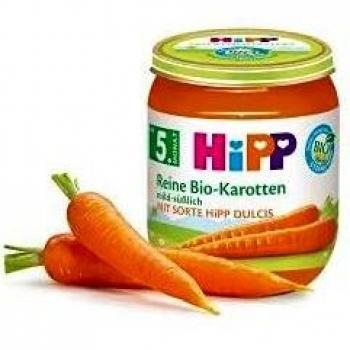 Hipp Fruchtige Früh-Karotten, Bio, 6 x 125 g