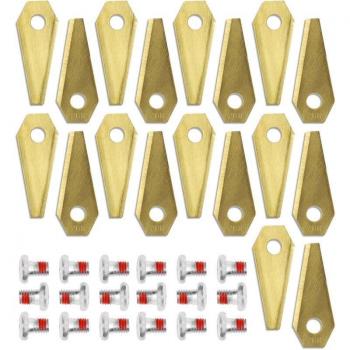 Mäher‑Set Titan 49 × 19 mm – 18 Ersatzmesser, Wiltec Gartenmaschinen