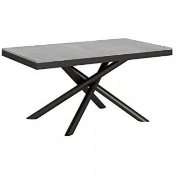 Table Design Zeus 160 à 420 cm Ciment
