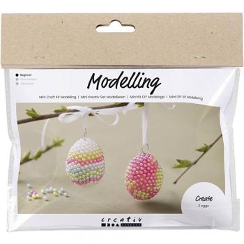 Perlen-Eier Modellier Set in Pastell