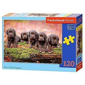 Welpenzauber: Castorland Five Little Puppies, 120‑Teil Puzzle