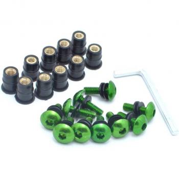 Écrous en caoutchouc M5 pour pare-brise de moto, 10 pièces, 15mm