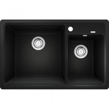Lavello Blanco Legra 8 in Silgranit, 78x50 cm, Nero