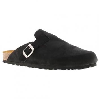 Sabots mules Hush Puppies en suède noir pour femme
