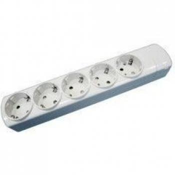 Toma múltiple 5 salidas 1,5 mts Policarbonato Electro DH