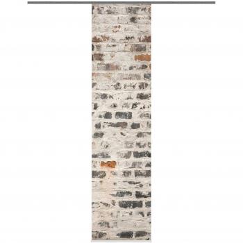 Schiebevorhang Grau, 1 Stück, HxB: 245x60 cm