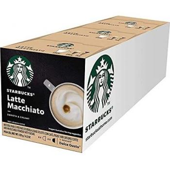 STARBUCKS Dolce Gusto Latte Macchiato Coffee Pods Pack of 12