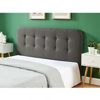 HOMIFAB Tête de lit Gris foncé 140cm