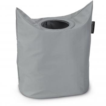 Portable Grey Brabantia Laundry Basket, 50 Litres, Oval Design