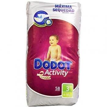 Dodot Pañales T3 4-10 kg 58 Unidades