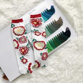 Combed Cotton Tabi Socks for Women