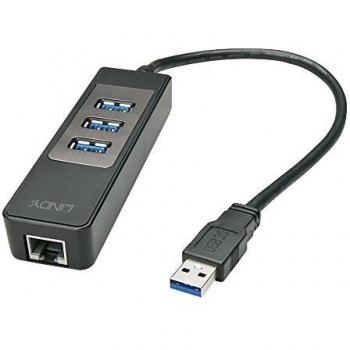 Lindy USB 3.0 Hub and Gigabit Ethernet Converter