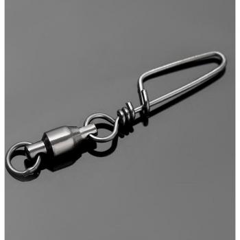 20pcs Stainless Steel Fishing Swivels Snap 0-7#