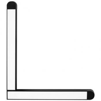 Magnetischer 25W L-förmiger LED-Schienenstrahler Schwarz 6400K