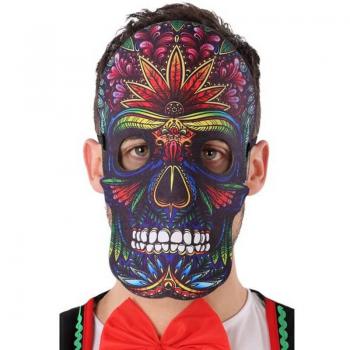 Maschera Teschio Multicolore per Adulto