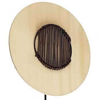 Lumière murale COREP – Ronde, tissu doux (soie/bambou) – 29 cm