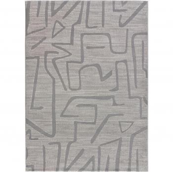 ATTICGO Alfombra Interior Geométrica Plata HL-AFRICA 12513 80x150, 160x230, 200x300 cm