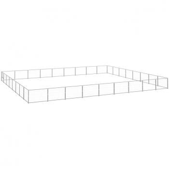 Chenil en acier 72 m² argenté
