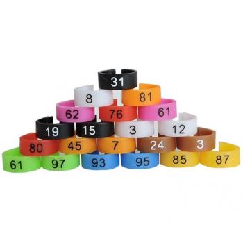 Pigeon Clip – 100 anneaux de patte 8 mm