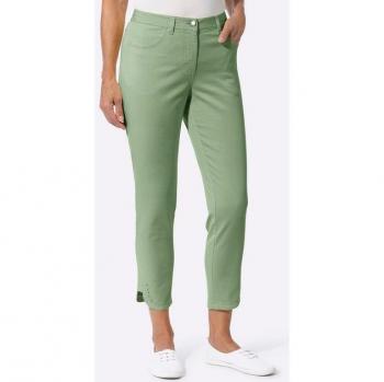 Klassische 7/8‑Jeans Damen – Größe 44 in grünem Eucalyptus