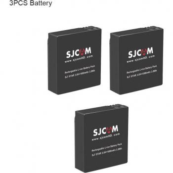 SJCAM SJ7 Stern 1000mAh Li-Ion Akku und Ladegerät für Actionkamera Zubehör