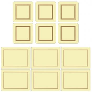 Creamy Comfort Placemats and Coasters – Set of Six
