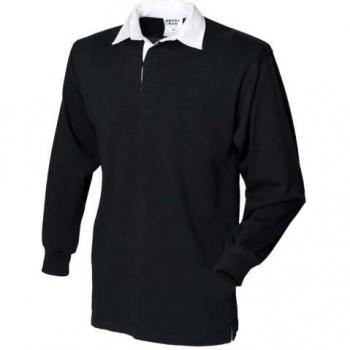 Men’s Front Row Original Rugby Shirt in Black (Medium)
