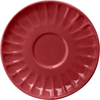 Piattino da tè/cappuccino Vega 14 cm rosso 6 pz