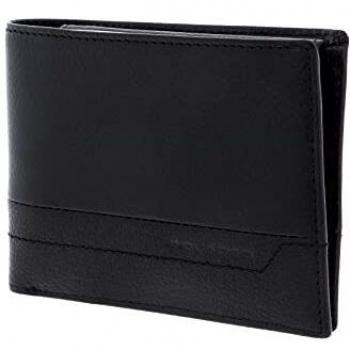 Cartere homme noir à poche unique et porte-monnaie