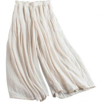 Comfortable Wide Leg Linen Pants for Women