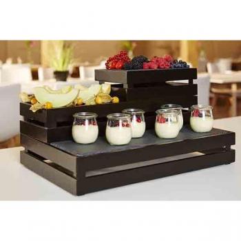 APS Premium Black Wooden Crate 350x290mm