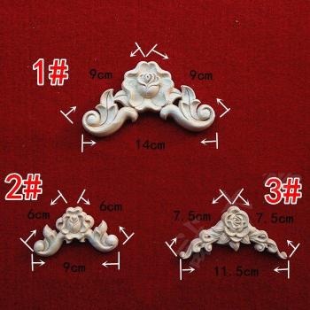 24Pcs Unfinished Architectural Corner Appliques