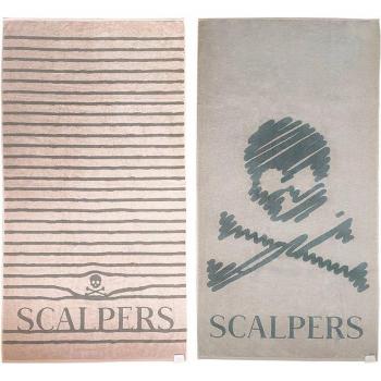 Bastoncini di Lusso Scalpers 2 Asciugamani Beige 90x180 500 GSM