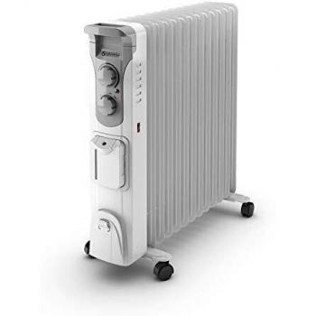 Olimpia splendid 99298 caldorad humi 13 radiatore ad olio 2500w con umidificatore e timer bianco