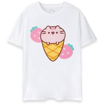 Adult White Pusheen Women's Short Sleeve T-Shirt – Small