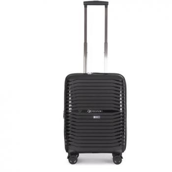 Stratic Bright+ 4-Wheel Travel Trolley S 56 cm Black