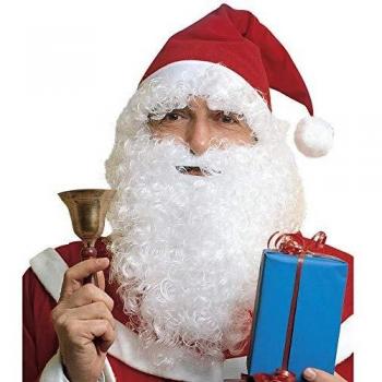 Cappello di Santa Claus con Maxi Barba, Baffi e Sopracciglia Widmann 1533Q