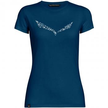 T-shirt Femme Salewa Solid Dri-Rel S/S, Porpora