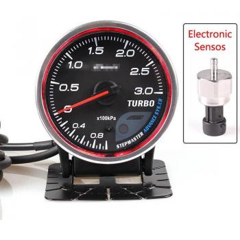 Defi Turbo Schub Messgerät 2,5 Zoll 60mm 7 Farben 0-3 Bar mit elektronischem Sensor