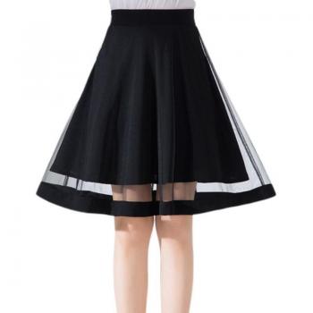 Knee Length Black Tutu Skirt with Lining