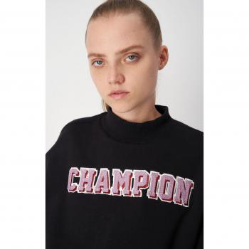 Felpa Stile College con Logo e Interno Fleece