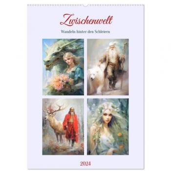 Zwischenwelt. Wandeln hinter den Schleiern (Wandkalender 2024 DIN A2 hoch) CALVENDO Monatskalender