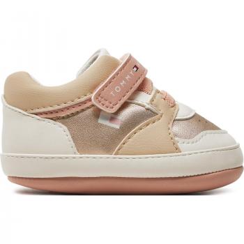 Tommy Hilfiger Beige Krabbelschuh für Babys