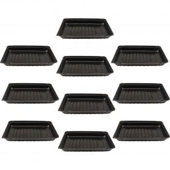 10-Count Nursery Seedling Trays with Transparent Lids