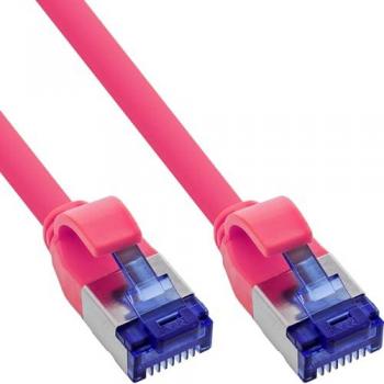 Câble Magenta Cat6a 25 m, S/FTP (S‑STP), InLine 74925M – Neuf