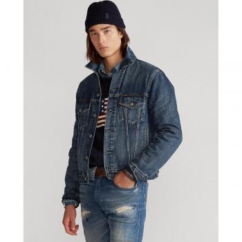 Trucker Jeansjacke mit Leistentaschen