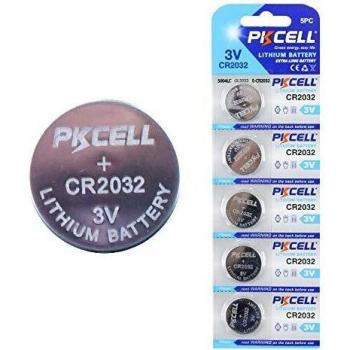 Pile al litio per orologi, telecomandi, ecc., Confezione da 5 pezzi EEMB-CR2032