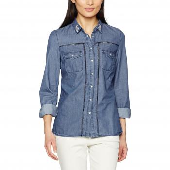 Naf Naf Hulala C1, Top para Mujer, Azul