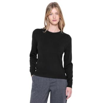 Puffärmiger Rundhalspullover Street One Studio – Frauenschwarz