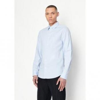 Camisa Básica Azul XS – Armani Exchange Outlet 2024